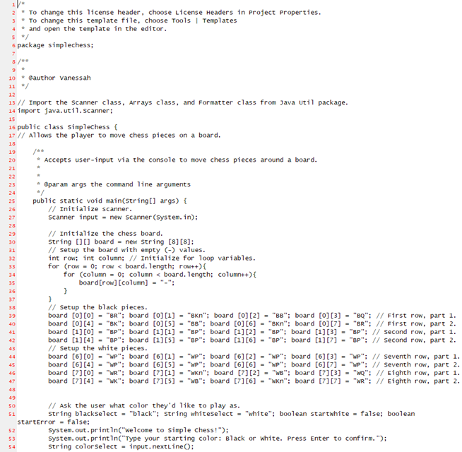 A simple Java chess framework written for a coding assignment.